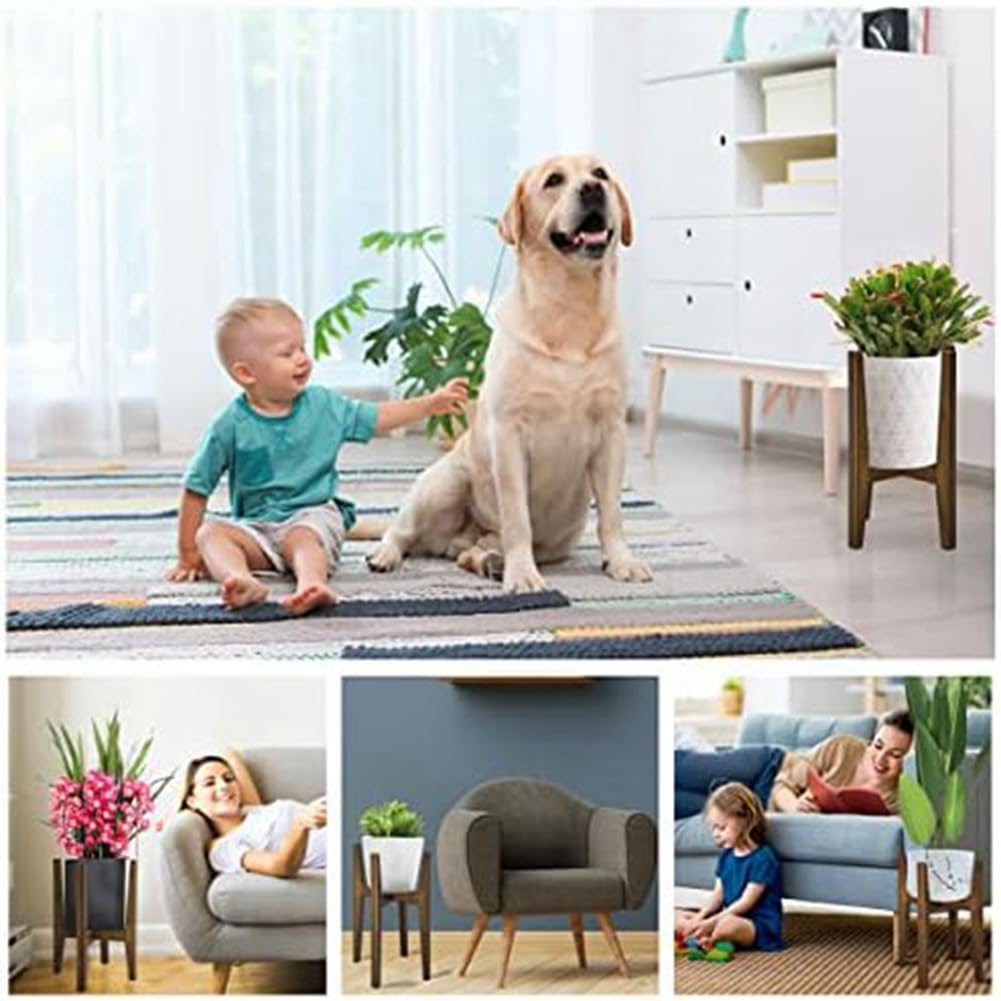 Soporte para Plantas Ajustable Moderno Soporte para Plantas de Interior Soporte de Esquina para Flores para Interiores y Exteriores Se Adapta a Macetas de 18 a 30 Cm