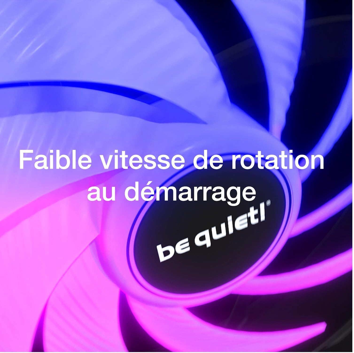 be quiet! Light Wings LX 140mm PWM high-speed White ventilateur, Pack de 3 ventilateurs, hub éclairé et pales dépolies, des effets d'éclairage spectaculaires, 16 LED RGB, 9 pales de ventilateur