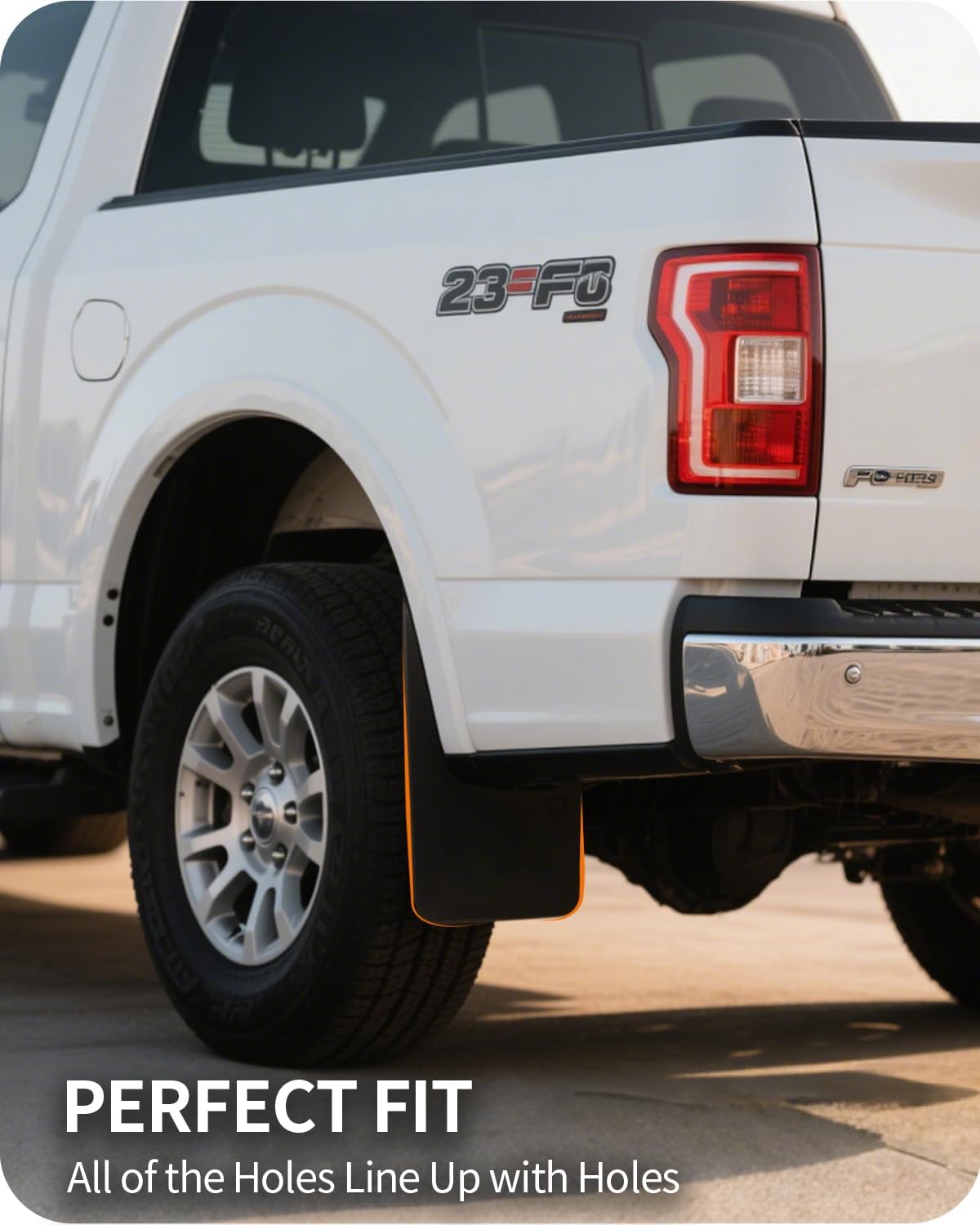 Mud Flaps for Ford F150,Front & Rear Splash Guards, Compatible with Fender Flares,4PCS (Ford F150 2015-2020)