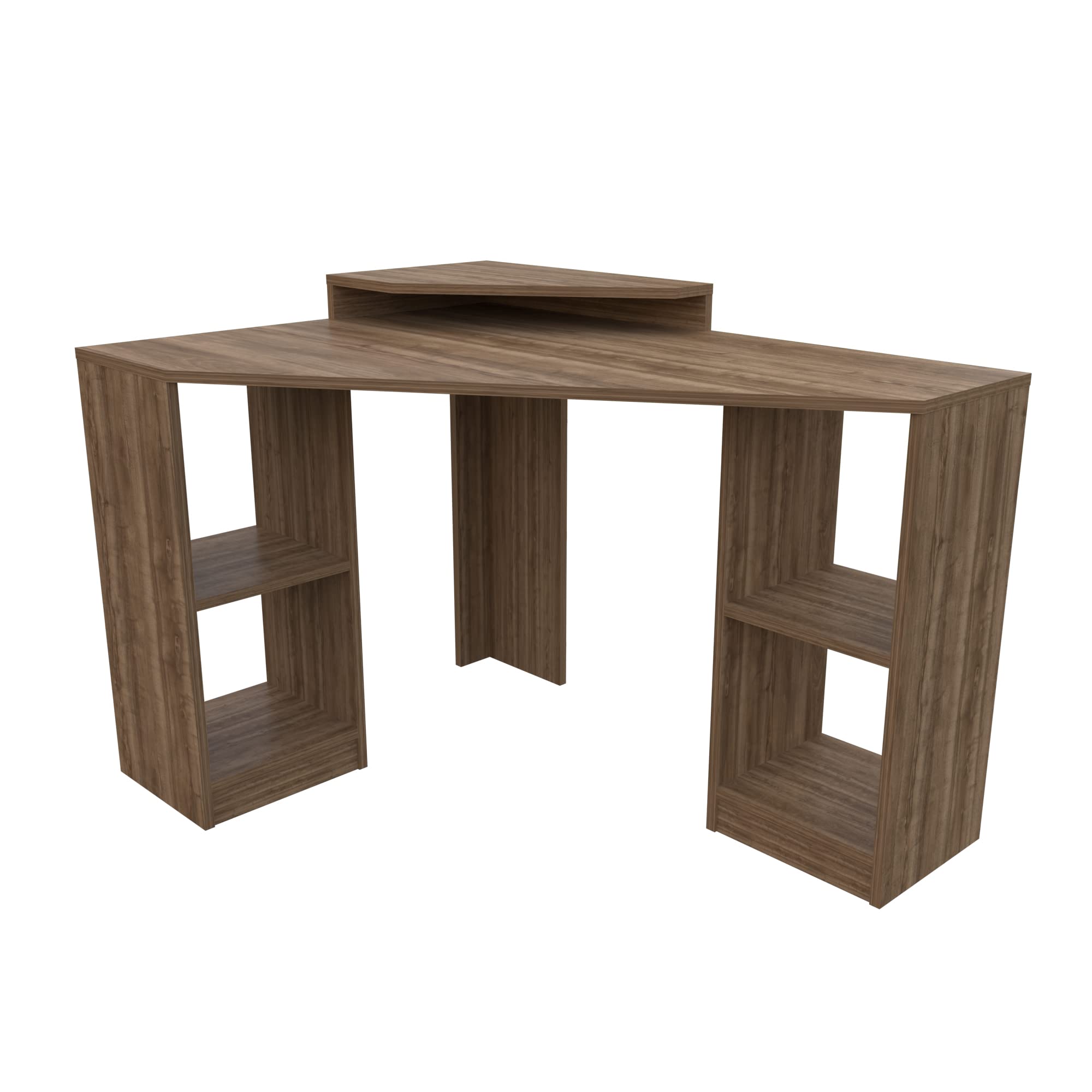 DECOROTIKA Floating Computer Desk with Two Color Options (Walnut)