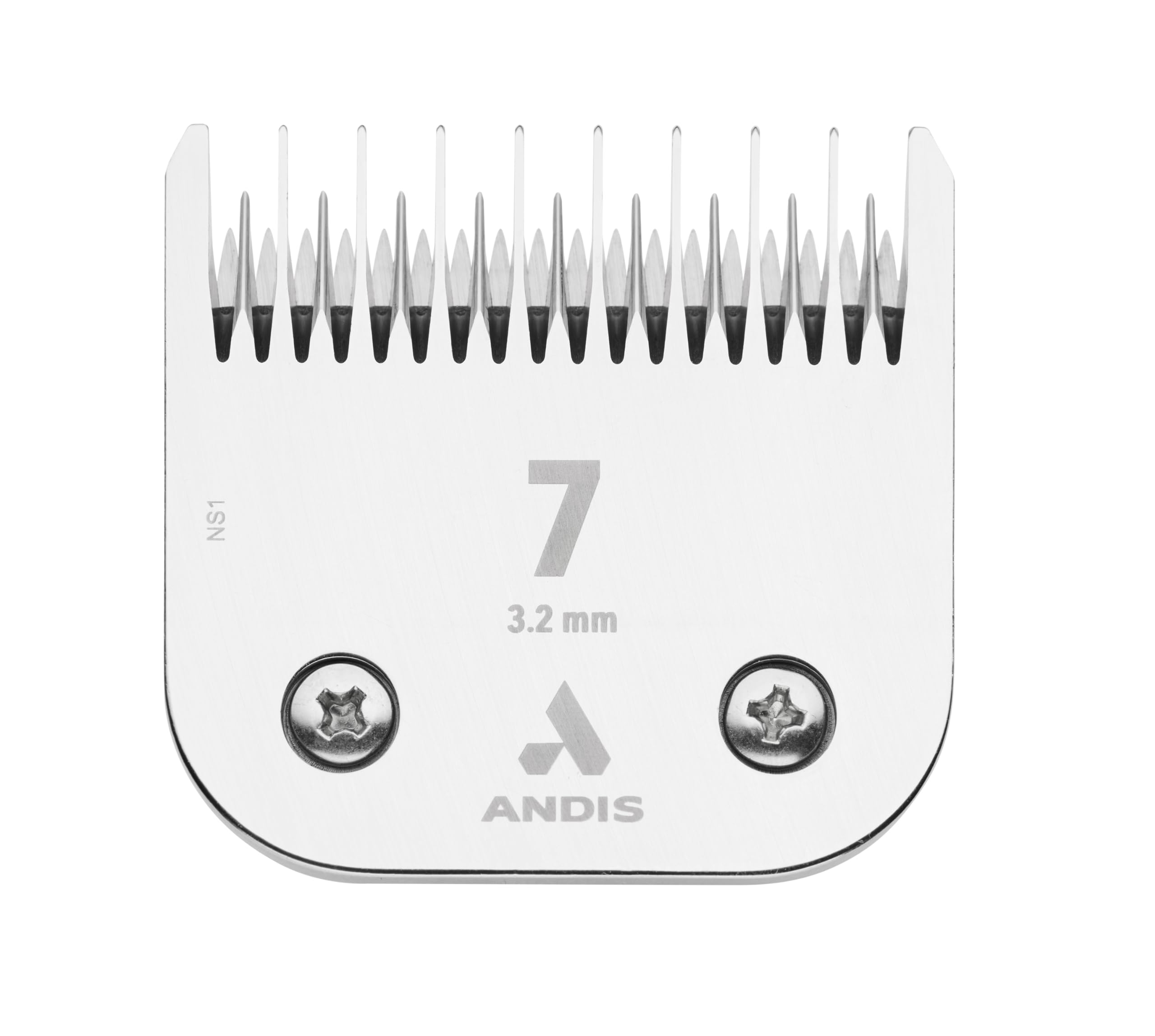 72610 Ultra Edge Dog Clipper Blade – Made from High-Carbon Steel with Extended Edge Life, Includes Size-7 Skip Tooth, Harder Cutting Surface with Sharp Edge - 1/8-Inch Cut Length, Chrome