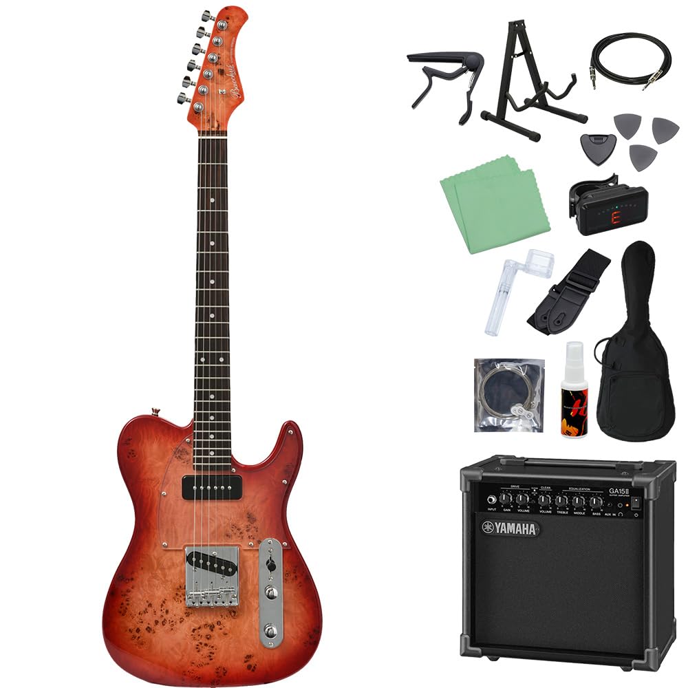 Amazon | Bacchus TACTICS-BP/R RD-B エレキギター 初心者14点セット