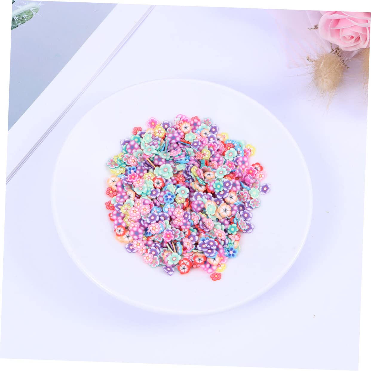 3000pièces Slices Argile Polymère Pour Décoration Art Des Accessoires De Manucure Avec Motif De Fleur De Prunier Outils De Nail Art Pour Usage Professionnel Domicile