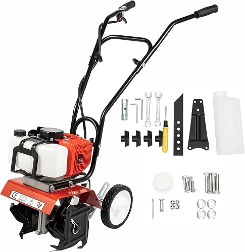 Jardin à Essence 52 CC 2-Temps avec 4 Lames en Ac Cultivateur