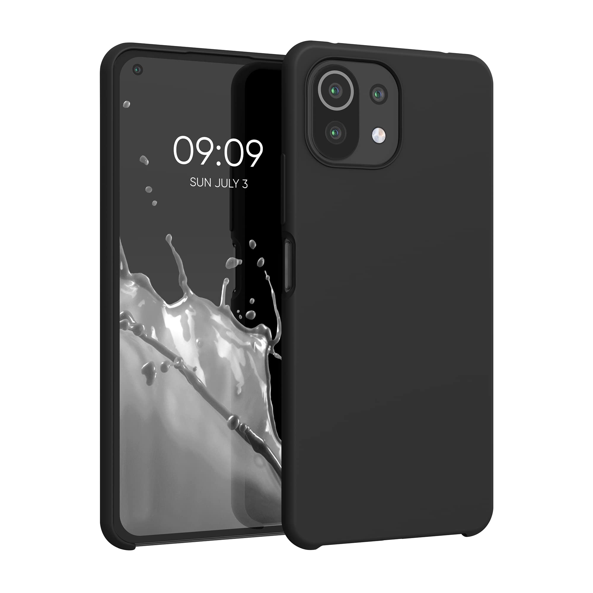 Kwnmobile Silikon Hülle Für Xiaomi 11 Lite (5G) NE – Moosgrün, Weich, Kabelloses Laden Möglich