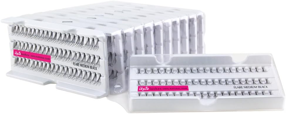 ikate Individual Lashes Flare Short Dozen Pack (Medium)