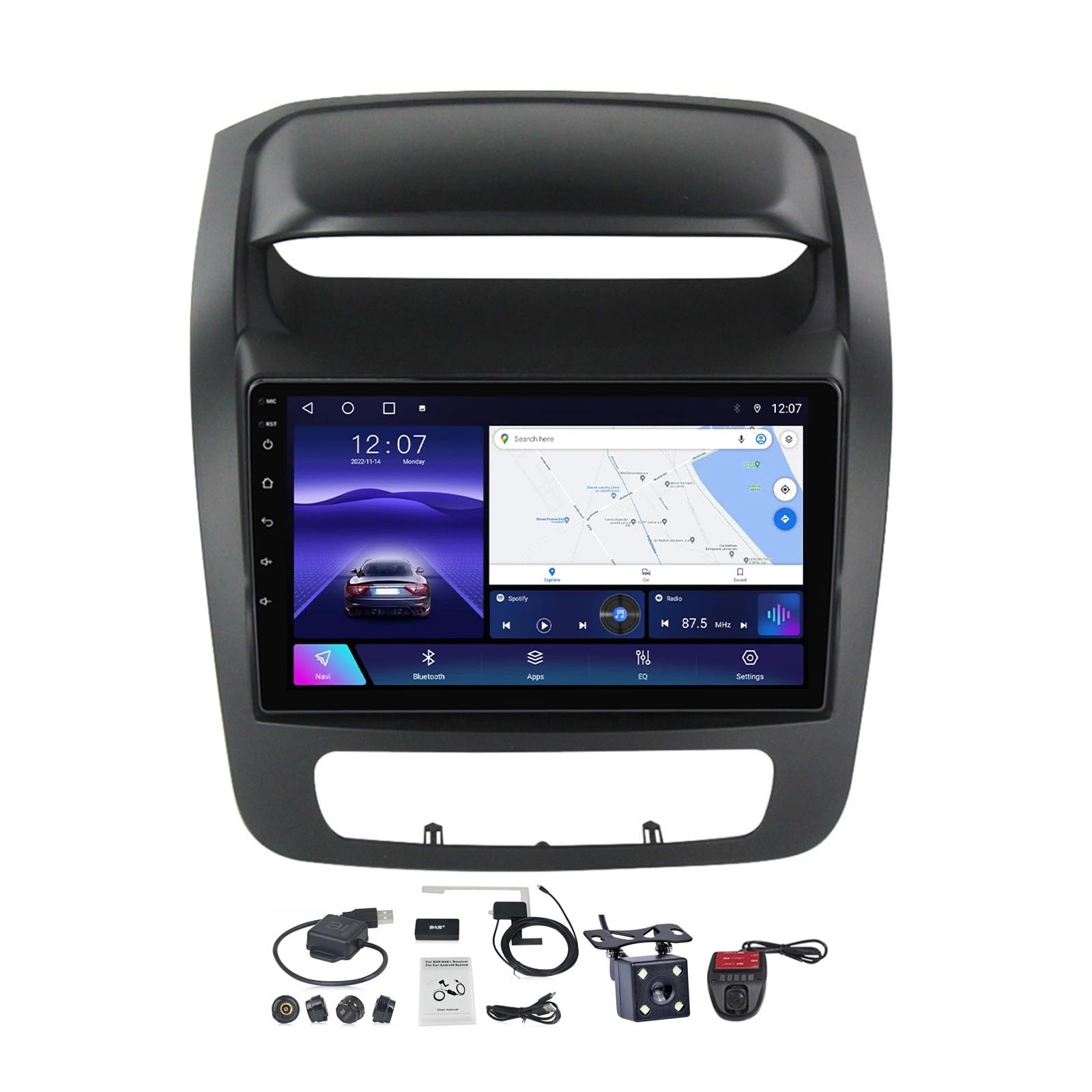 Autoradio Android 12 Kia Sorento 2012-2021, écran 9 pouces CarPlay et caméra
