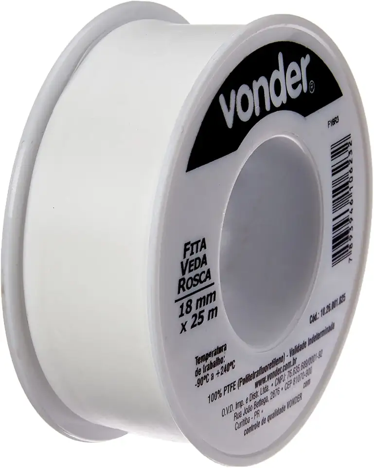 Vonder, Fita Veda-Rosca 18 Mm X 25 M.