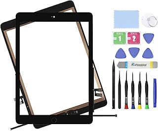 Touch Screen Digitizer Repair Kit for iPad 7/8th Gen 10.2" A2197 A2198 A2200 A2270 A2428 A2429 A2430 Front Glass Replacement + Tools + Adhesive (Not Include LCD)-Black