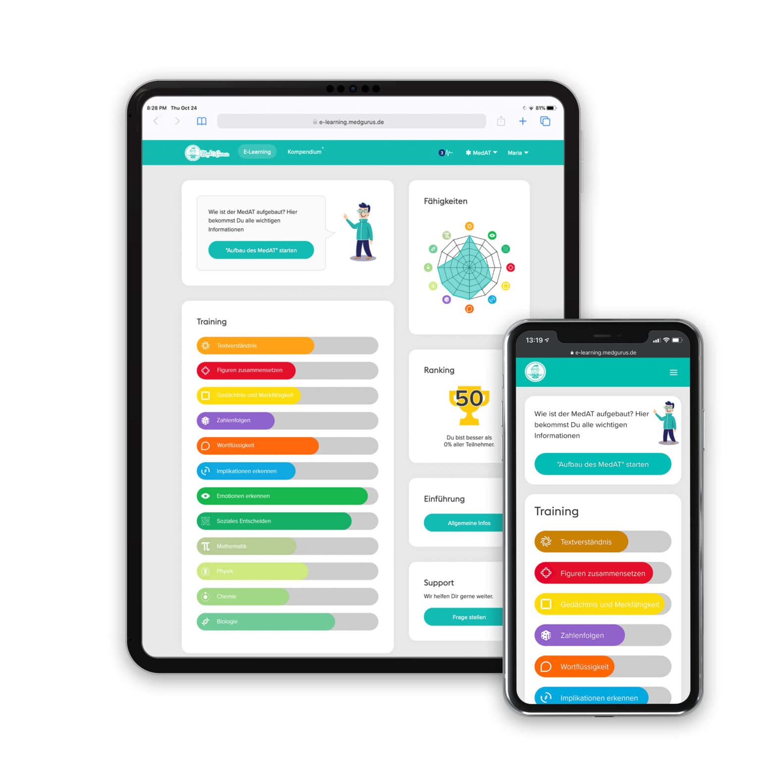 MedGurus MedAT Vorbereitung BMS Paket - BMS Lehrbücher und E-Learning zur Vorbereitung für den Medizinaufnahmetest in Österreich