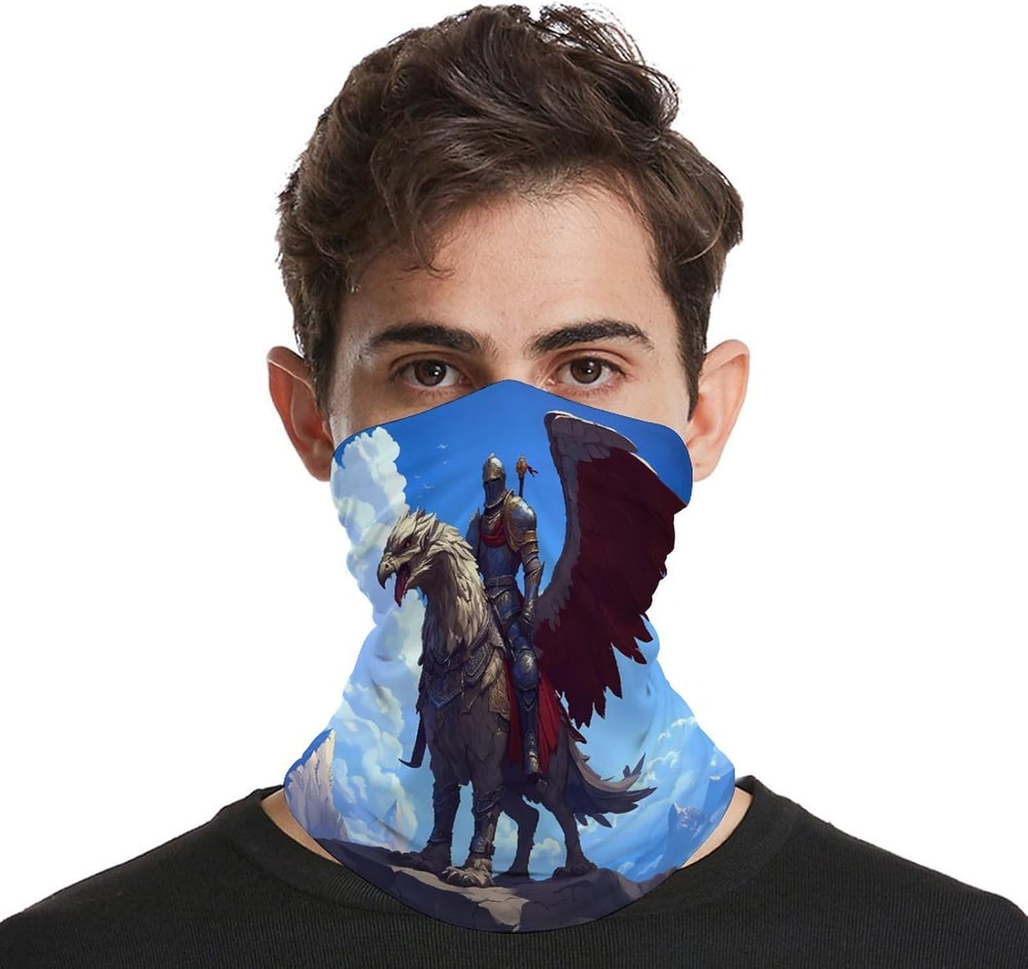 Knightes Dragon Companion Face Cover Neck Gaiters for Men Women Sun Protection Mask Scarf Hiking Bandana