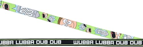 Miniatura 3 de Bioworld Rick And Morty Wubba - Cordón Wubba con soporte para identificación, dije de goma y calcomanía, cierre de separación