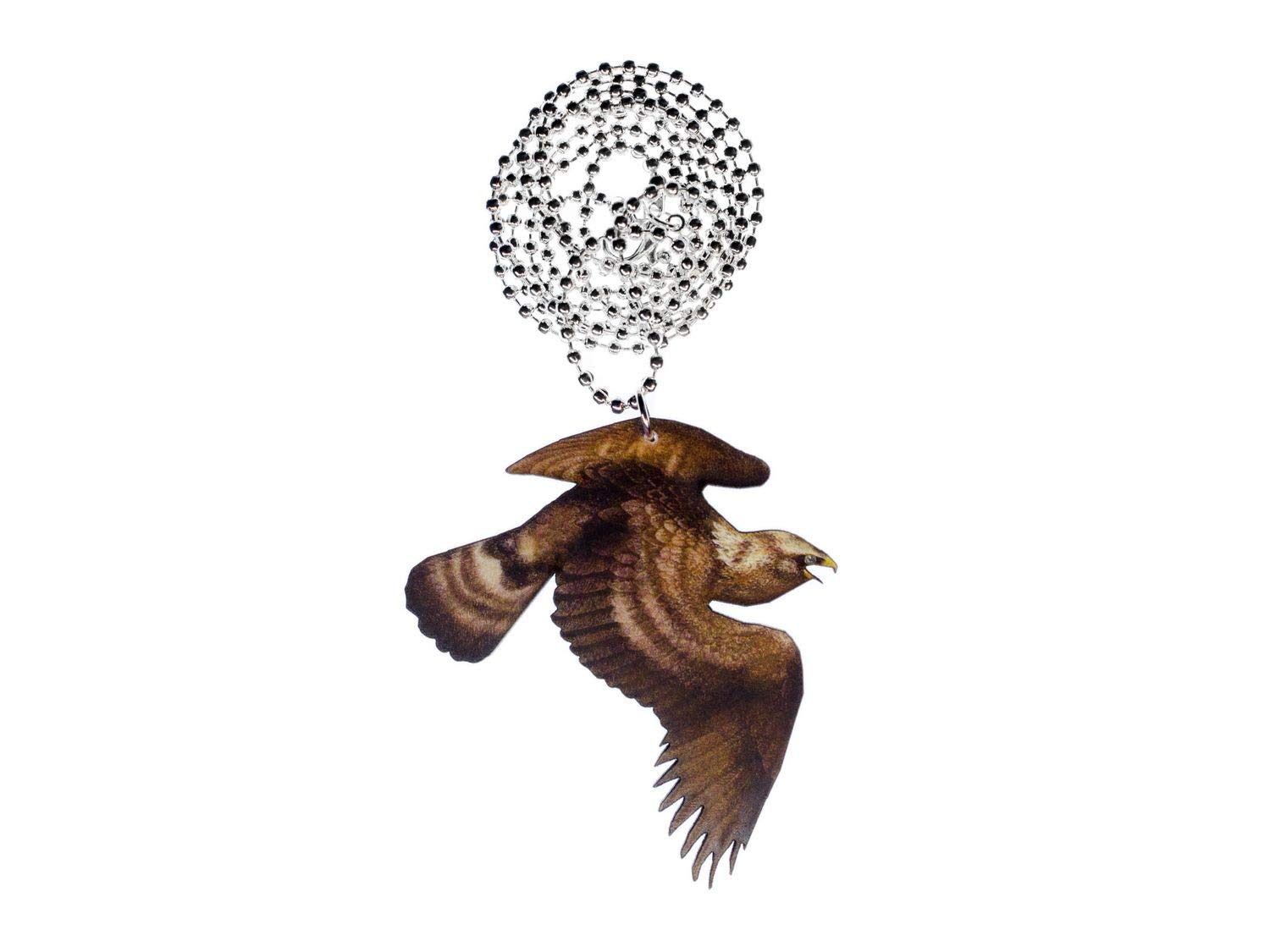 Miniblings Vogel in frame ketting ketting 80cm vogelketting cirkel brons 3 cm - handgemaakte modesieraden - kogelketting brons, 30 mm, Metaal
