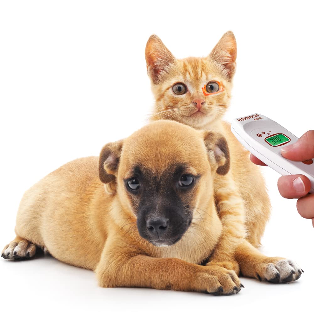 TECNIMED - VisioFocus Animal 06620 - Termometro medicale infrarosso per la misurazione a distanza della temperatura corporea di animali - Senza nessun contatto con l'animale - Made in Italy.