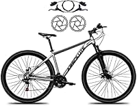 Bicicleta Aro 29 Absolute Nero 5 24 Veocidades MTB Aluminio Freio Hidráulico Suspensão 80mm