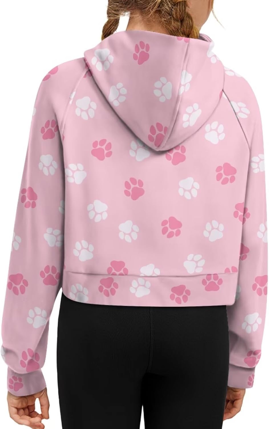 Hoodies for Girls Kids Long Sleeve Half Zipper Pullover Sweatshirts Tops Casual Sweaters Hoodies with Pockets