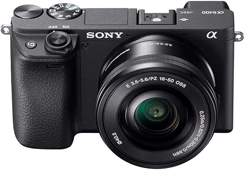 Sony Alpha a6400 cámara sin espejo cámara digital compacta APS-C con lente intercambiable con enfoque automático de ojos en tiempo real, vídeo 4K,