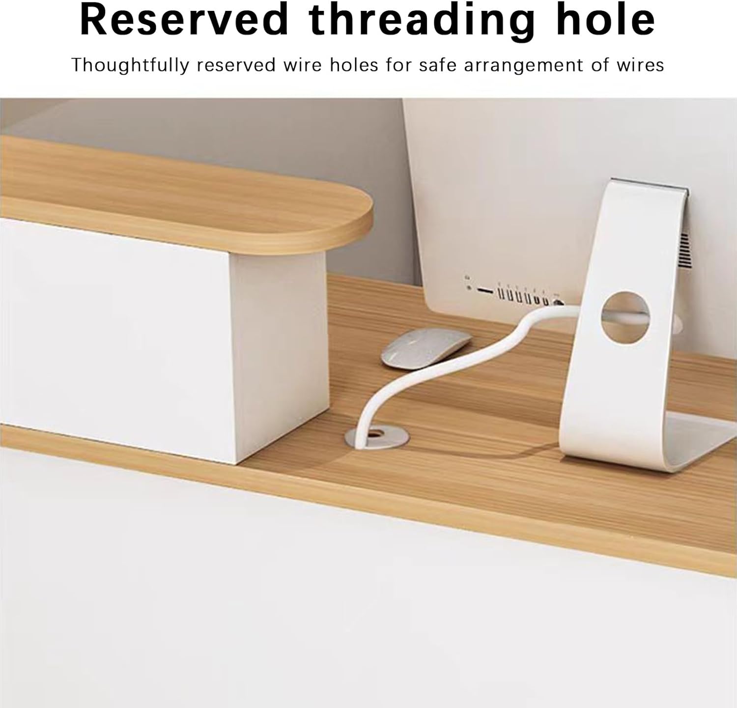 Reception Desk, Reception Table, Front Counter Desk with Lockable Drawer, Retail Counter for Clothing Store Minimalist Receptionist Desk for Offices(White Left,80cm)