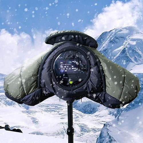 DSLR - Abrigo hinchado para cámaras, a prueba de frío o nieve o chaqueta a prueba de sonido para cámaras DSLR con lente de 0.945-2.756 in,