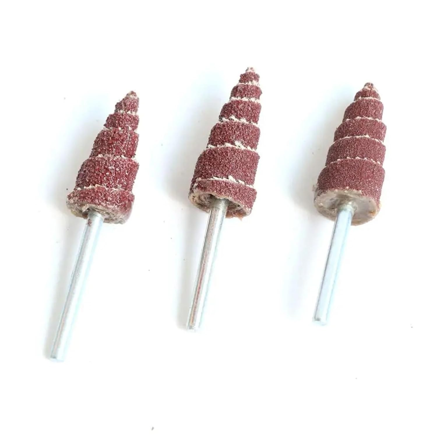 10mm/12mm Cone Shape Mounted Point Grinding Head Sandpaper Flap Sanding Wheel 80#-320# with 1/8" Shank Polishing Abrasive Tool(10pcs,120,12mm)