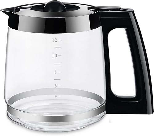 Jarra de café de repuesto de 12 tazas solo compatible con cafetera Hamilton, máquina, modelos de cafetera 49980A, 49980Z, 49983, 49618, 46300,