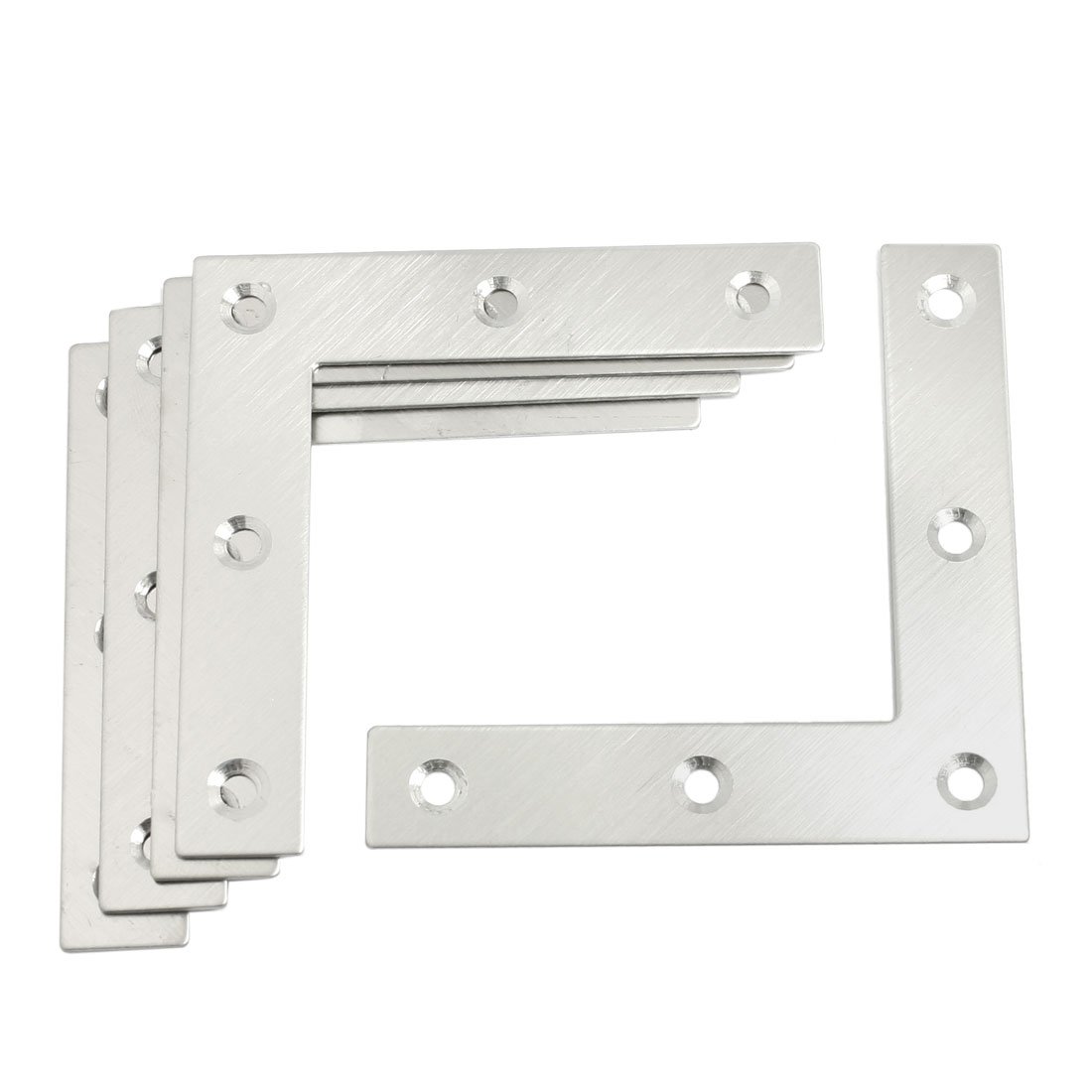 sourcingmap Angle Plate Corner Brace Flat L Shape Repair Bracket 80mm x 80mm