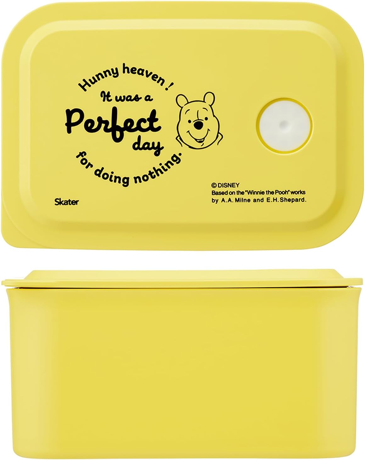 Skater PL32B Mini Bento Box, 1 Tier, 10.1 fl oz (320 ml), Microwave Safe, Lunch Case, Lunch Box, Disney Winnie the Pooh