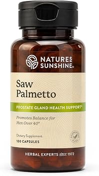 Natures Sunshine Saw Palmetto, 100 Capsules, Kosher | Naturally Helps Improve Prostate Health and Helps Balance Hormones for Adult Men and Women