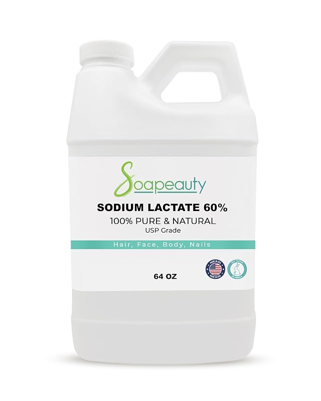 Lactato de sódio Soapeauty para fabricação de sabonetes e loções, 60% USP, 1,81 kg