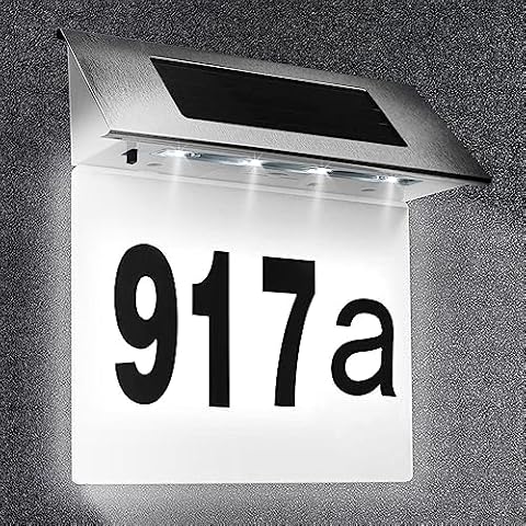 Numéro de porte solaire DEECOZY Cover