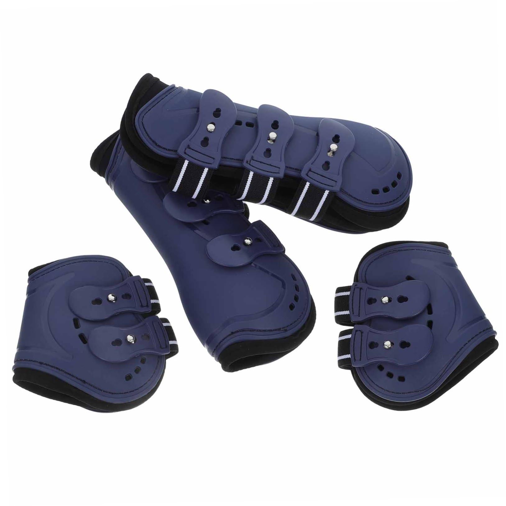 POPETPOP Botas de Soporte para Caballos Abertura Ajustable, 4 Piezas