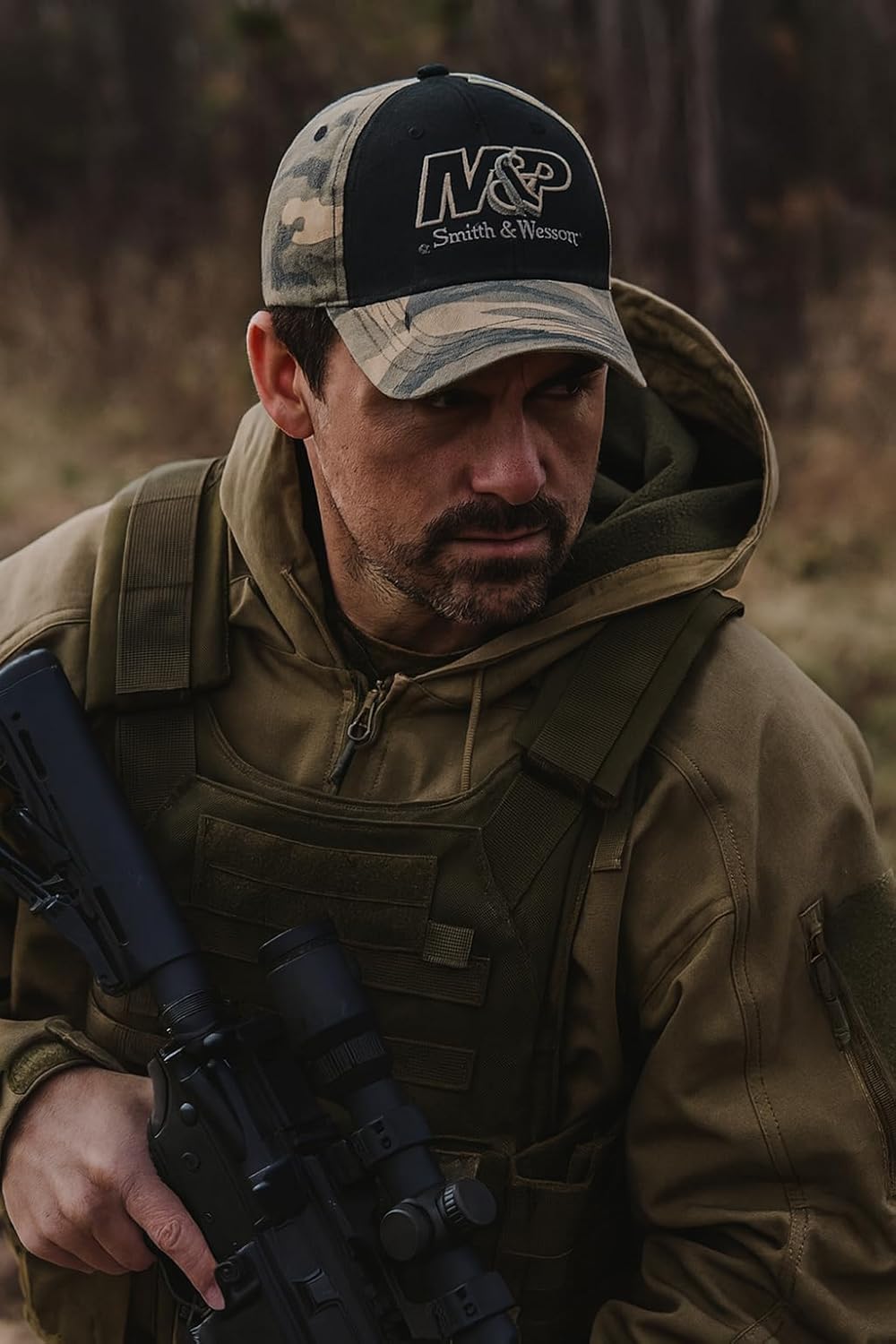 Smith & Wesson M&P Officially Licensed Men's Ripstop & Cotton Caps, Adjustable Snapback or Hook & Loop Baseball Cap