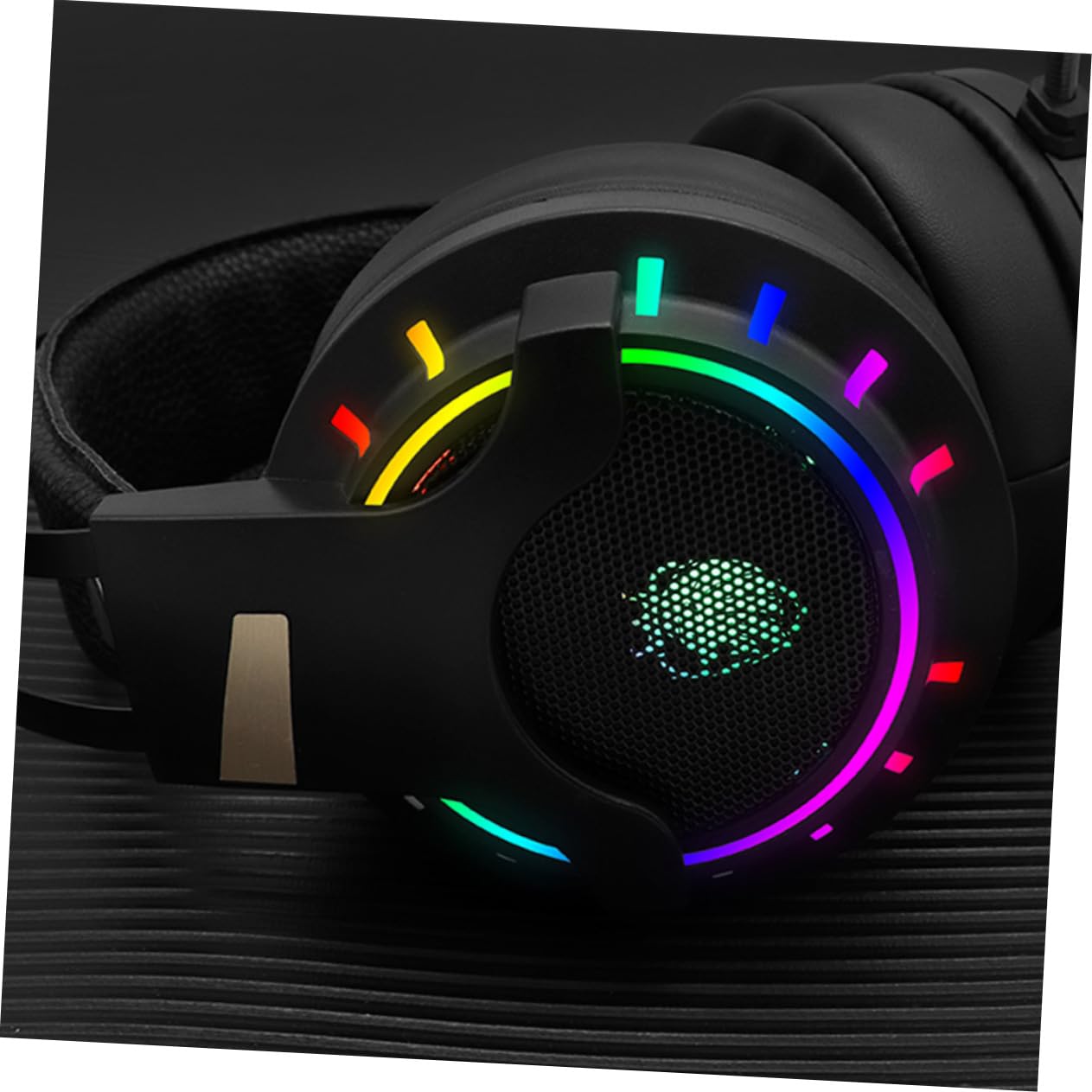 Rgb Cuffie Gaming Comode da Indossare Suono Chiaro, USB 7.1 con Microfono, e Riduzione del Rumore per PC e Giochi