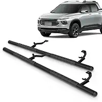 Par Estribo Lateral Tubular 2.1/2' Preto Montana 2023 A 2025 Aço Carbono Kit Fixação Incluso