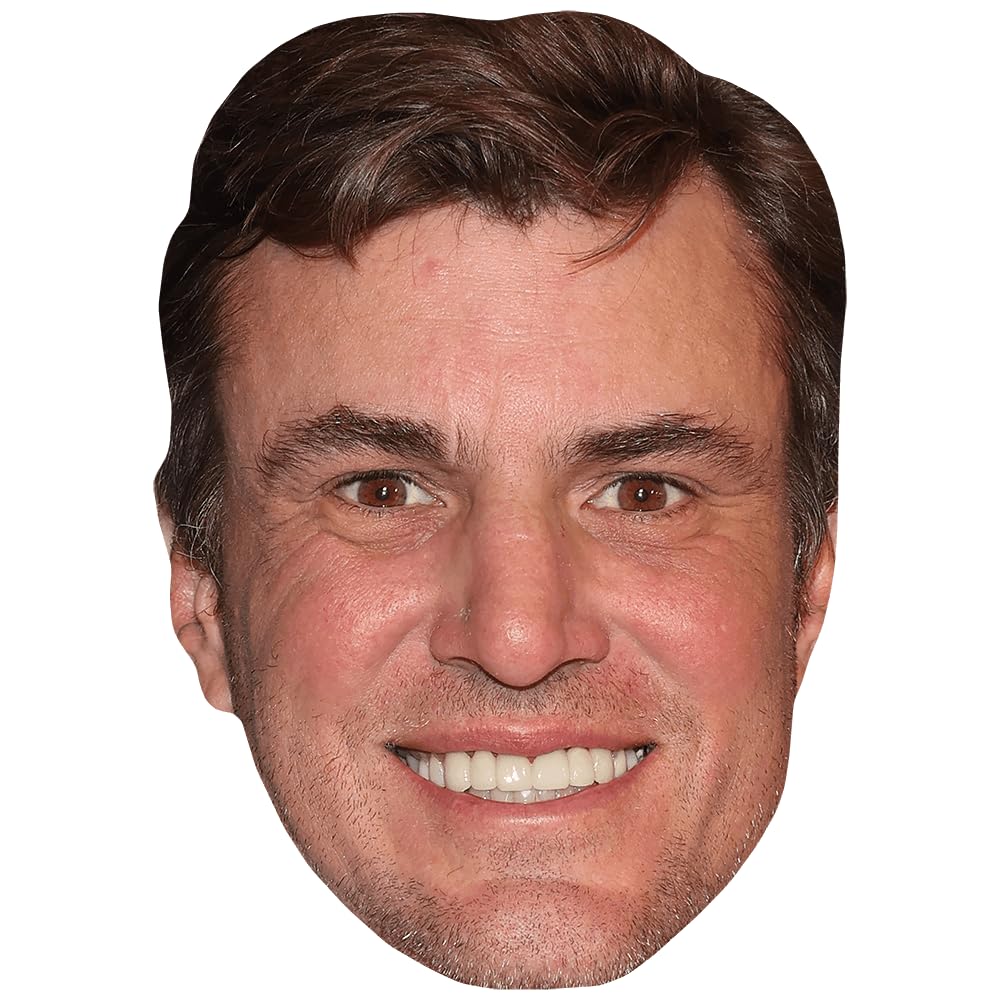 Celebrity Cutouts Lifelike Shep Rose (Smile) Celebrity Mask, Flat Card Face, Fancy Dress Mask