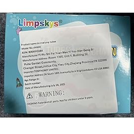 Limskys Pop Tubes - Animal Fidget Toys, Sensory Toys for Toddlers 3-4, Party Favors for Kids 3-8