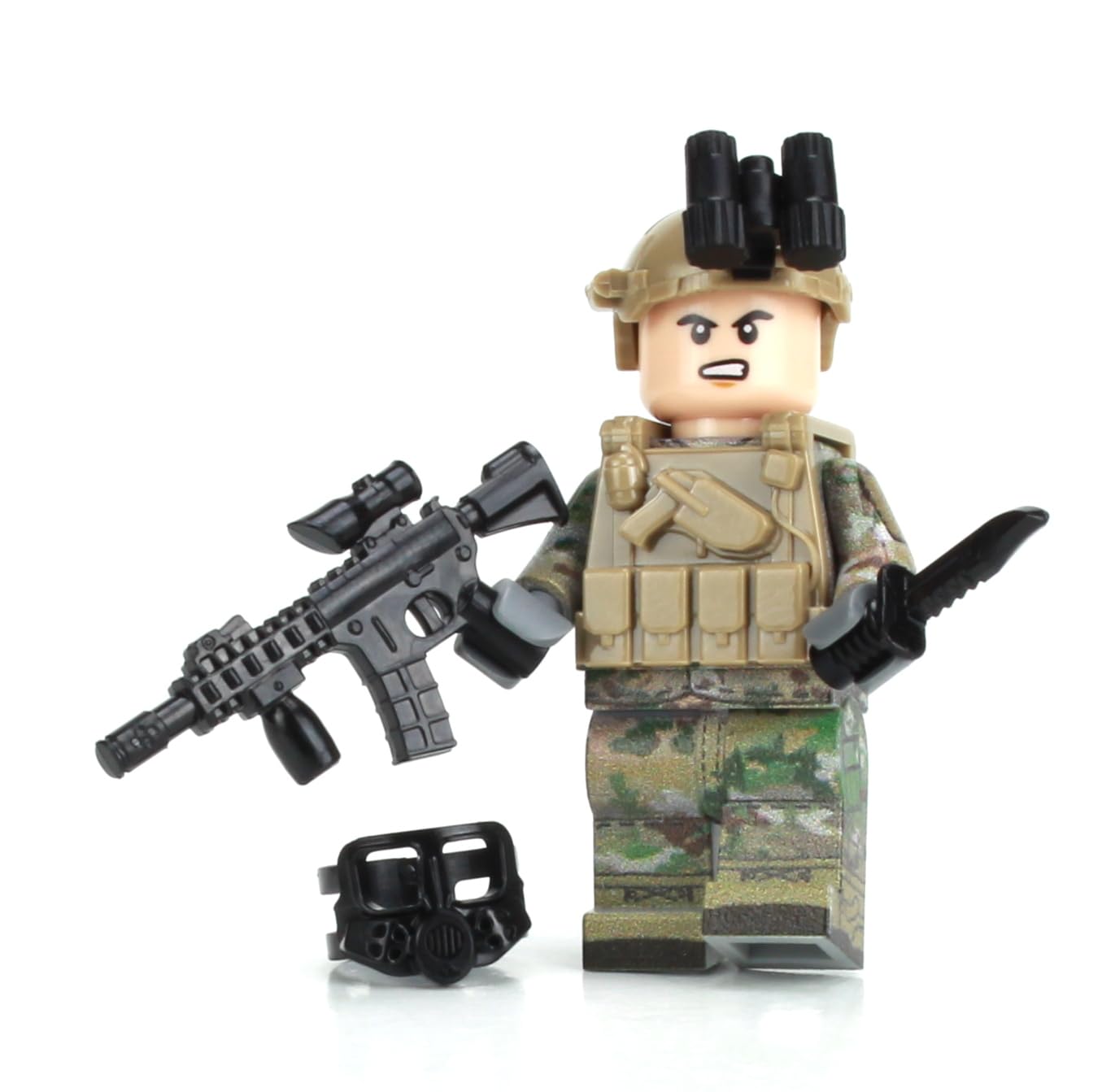 ミリタリー Rare Custom Made Military Combat Soldier Amazon.com: Battle Brick 1.6 Inches Tall Army OCP Infantry Custom