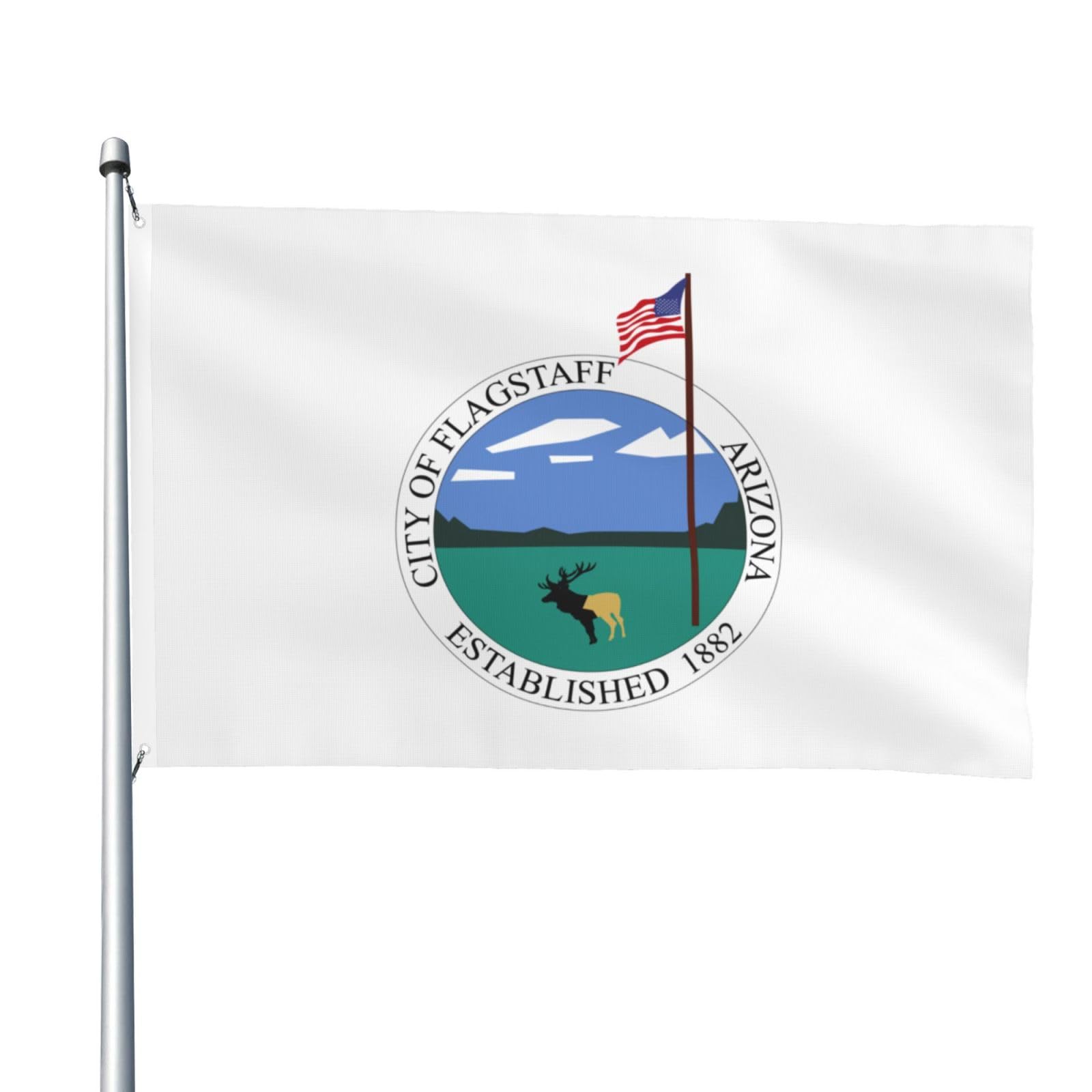 Amazon.com : QIZYOQA Flag Of Flagstaff, Arizona Flag 4x6 Ft Double