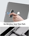 Chargeur sans fil magnétique pour iPad Pro ONLY, 18W Chargeur de connecteur intelligent rapide, plaque de charge sans fil en alliage d'aluminium avec USB-C Câble de câble (11 INCH)