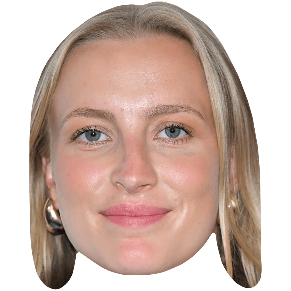 Aggie Beever-Jones (Smile) Celebrity Mask, Flat Card Face, Fancy Dress Mask