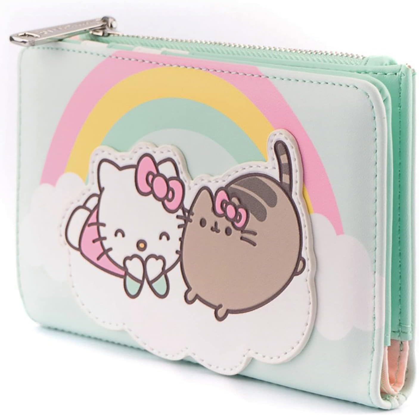 Loungefly X Pusheen Hello Kitty Cloud Lounging Flap Wallet - Fashion Kawaii Cute Wallets