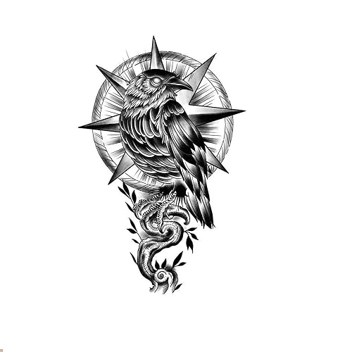 Miniatura 10 de Tatuajes temporales pegatinas falsas cuerpo brazo pecho hombro tatuaje para hombres o mujeres (león)