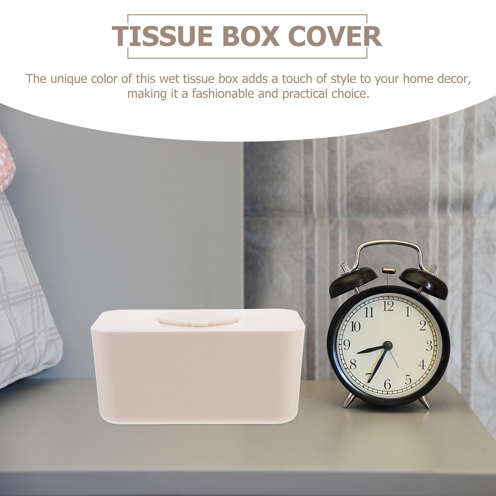 UKCOCO Boîte à Lingettes en Silicone Étanche Couvercle, Grosse Capacité, Protège et Maintient Lingettes Humides Fraîches pour Voiture et Maison