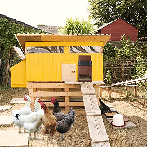 Gobesty Hühnerklappe, Automatisch Hühnertür Mit Lichtsensor, Automatische Hühnerklappe, Türöffner Hühnerstall… – Bild 8