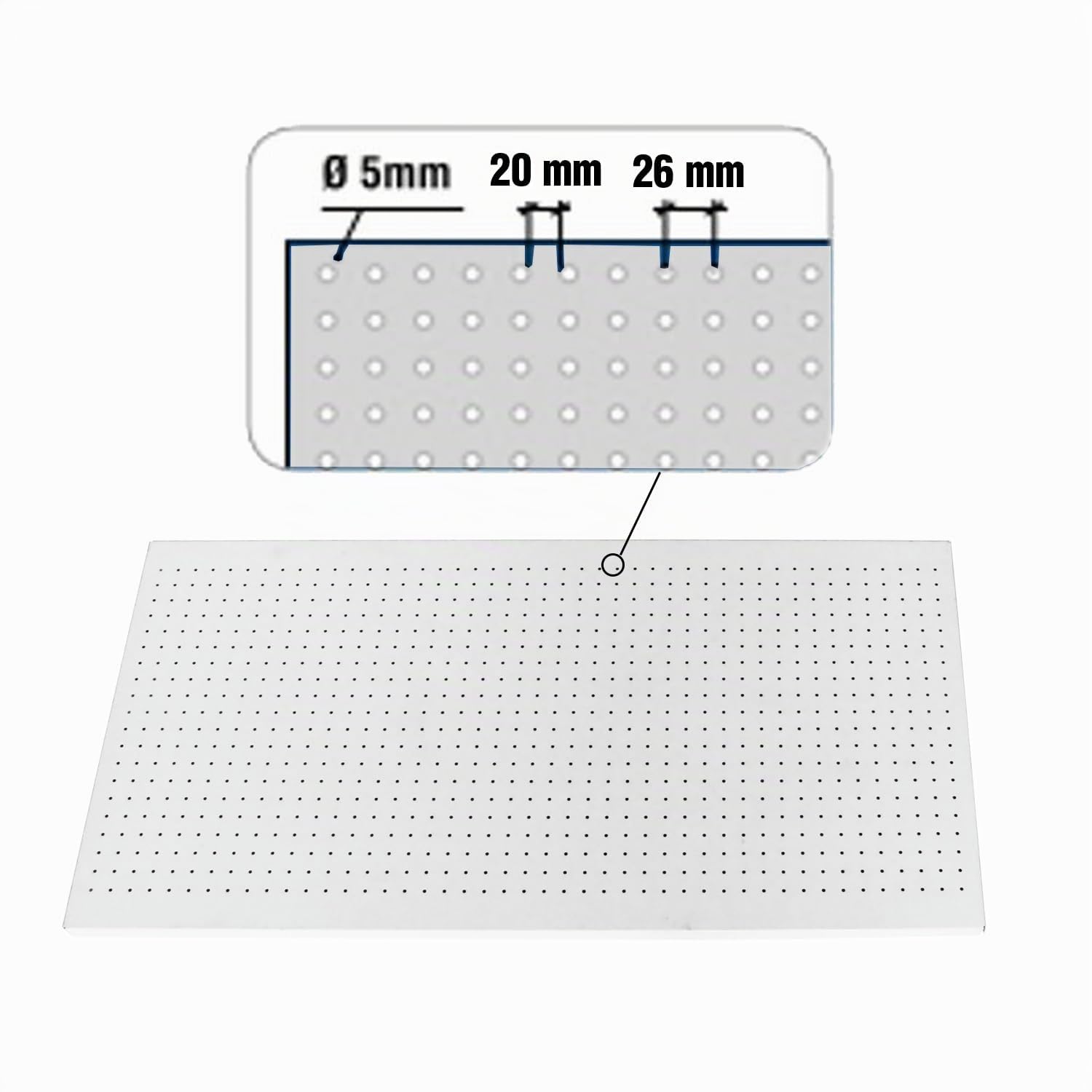 Simon Rack Organizador Herramientas Pared 400x1500 mm - Panel Click