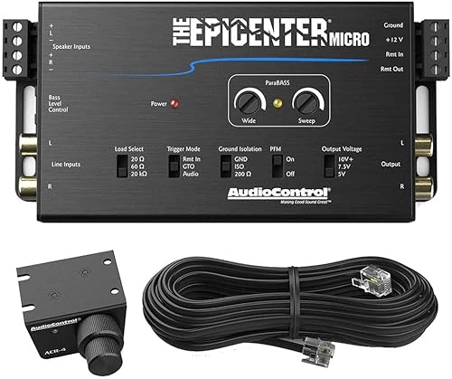 AudioControl El procesador de restauración de micro graves Epicenter y convertidor de salida de línea con ACR-4