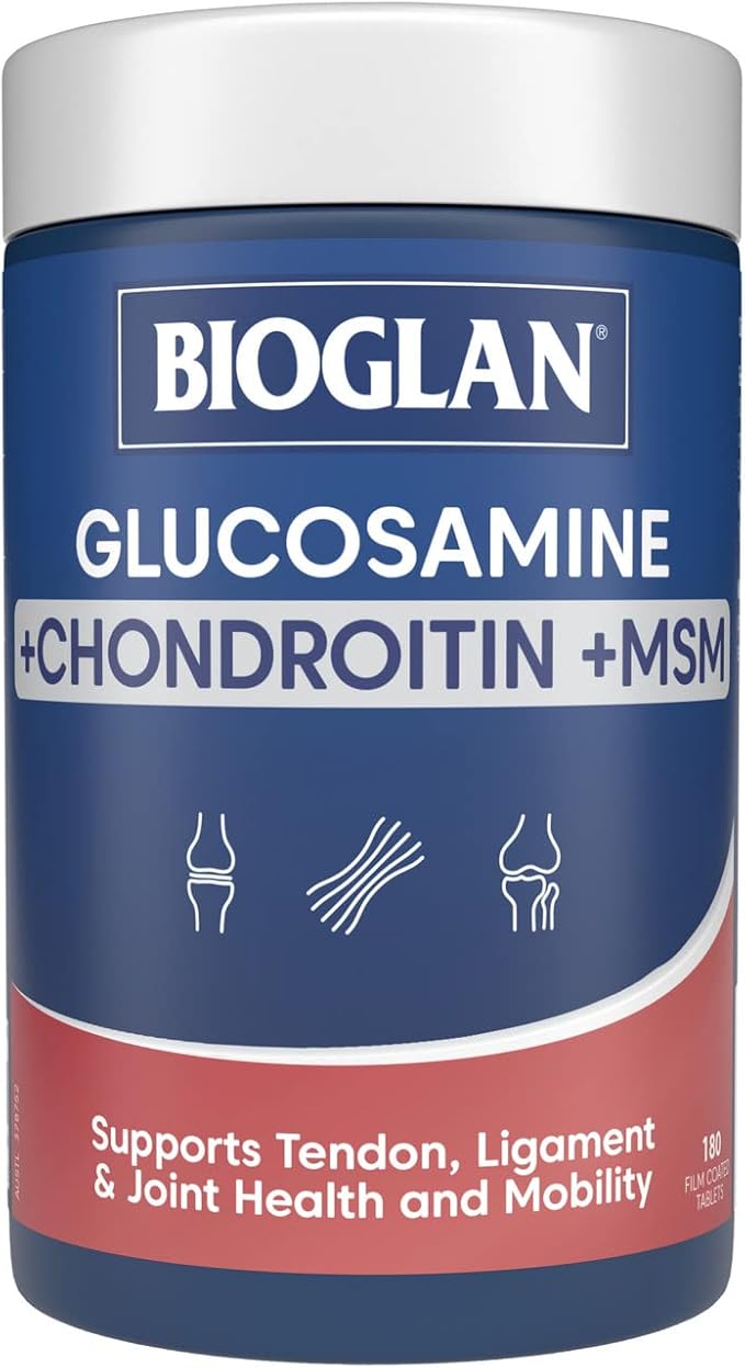 Bioglan Glucosamine + Chondroitin + MSM 180 Tablets Health, Household