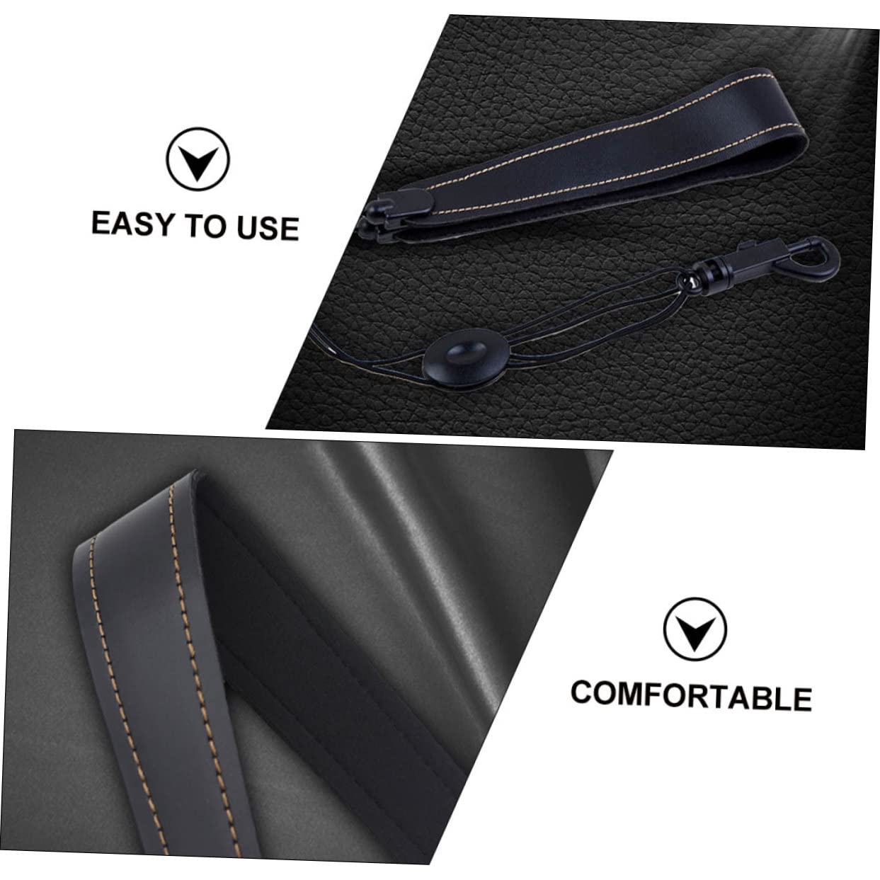 TOYANDONA 4pezzi Tracolla Per Saxofono Pelle Regolabile Confortevole Per Tenore e Soprano Accessorio Versatile Per Musicisti Di Tutte Le Età