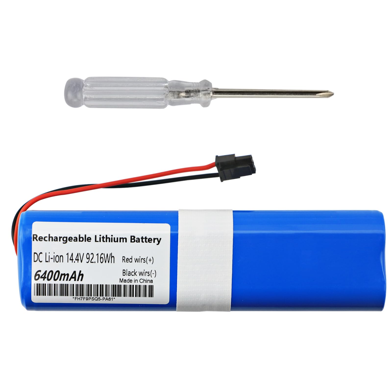 New Battery Replacement for Eufy RoboVac X8, X8 Pro Series RoboVac X8 T226X,RoboVac X8 Hybrid White,RoboVac X8 Pro SES Self-Empty Station Robot Vacuum Cleaner Part Number: PA61 14.4V 6400mAh 92.16Wh