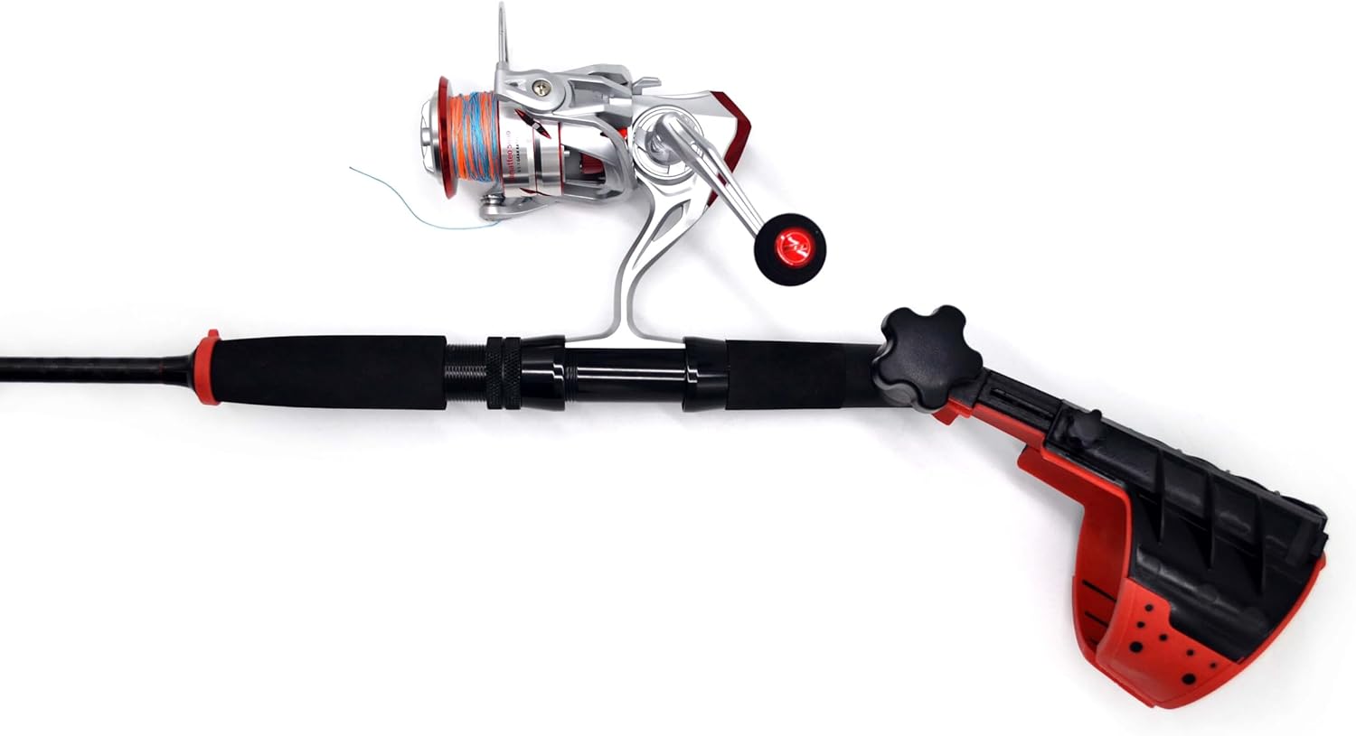 Dimatteo Ergonomics Fishing Combo. Ergonomics Rod Handle with 2.1m Spinner Rod, Lure: 40-80g.Test: 8-10kgs,Spinner Reel 5000(3+1BB), 40LB/200M PE Line, PVC Tackle Carry Box